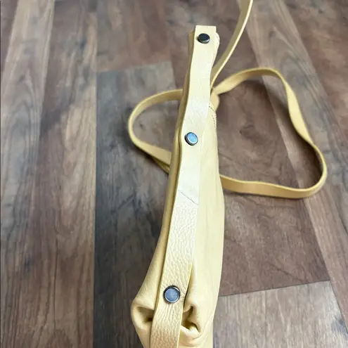 Kooba Stratford Handcrafted Leather Crossbody Bag Asymmetrical Zipper
Yellow