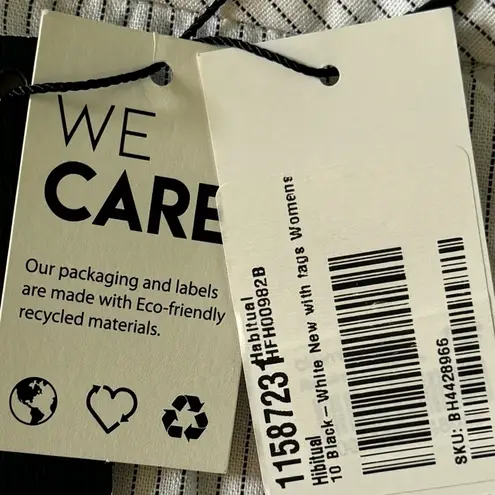 Habitual Wide Leg Slit Hem Pants NWT Women’s Sz 10 MSRP $129 Coastal Chic