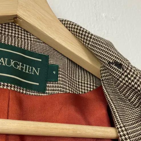 J. McLaughlin  Vintage Herringbone Wool Blazer Jacket