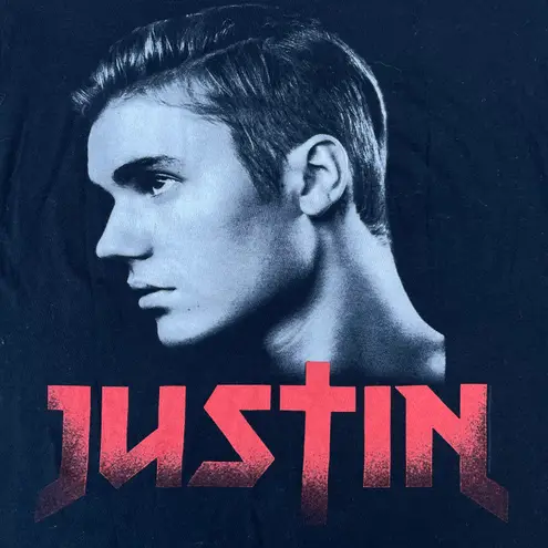 Justin Bieber Vintage Graphic Black T-shirt