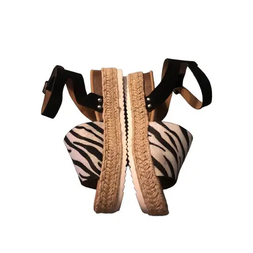 Soda zebra classic platform espadrilles