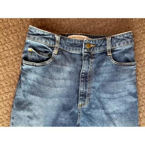 Nice People Bonjour Women's Blue Denim High