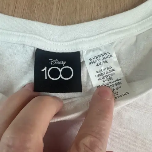 Disney 100 Tinker Bell Disneyland White Tee Shirt Women’s 3X Graphic Oversized