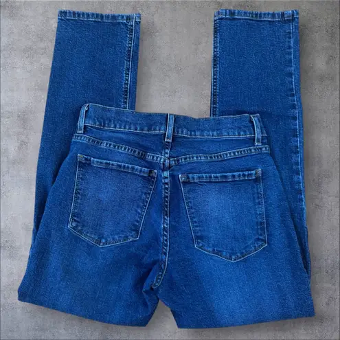 MOTT & BOW Slim Boyfriend Jeans Ridge Wash Women’s 27 x 28 Dark Indigo Blue