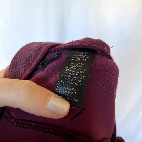 Betabrand pink purple black patterned business casual trousers women's size XL P