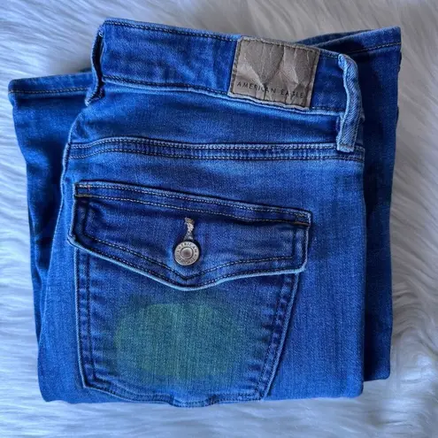 American Eagle  Low-Rise Flare Batman Customized Size 2 Short