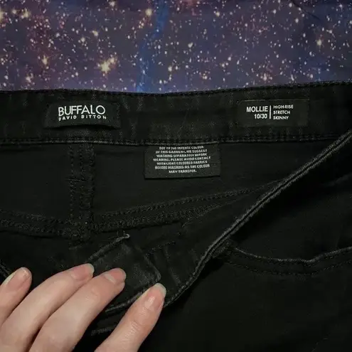 Buffalo David Bitton Mollie Black Hi Rise Stretch Skinny Jeans 10/30