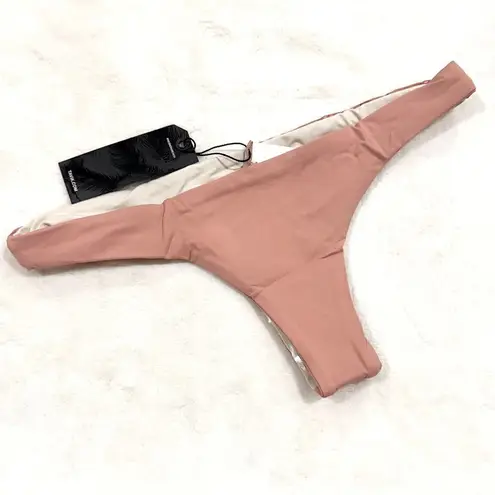 NWT Tavik Ali Mini Swim Bottom Textured Chevron in Rose Dawn