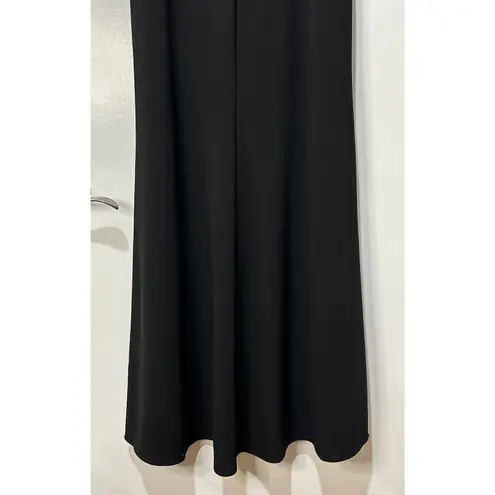 Betsy and Adam Women's Off-The-Shoulder Ruffle Gown Black Size 14 NWT Feminine