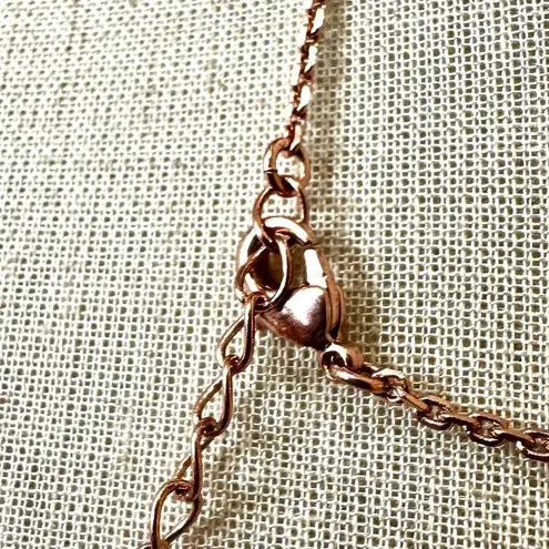 Rose gold G monogram pendant necklace