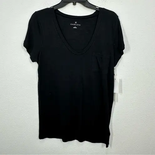 Caslon Nordstrom Cotton Modal Blend Scoopneck Casual Tee Shirt Minimalist NWT