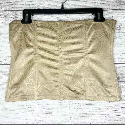 Maidenform Firm Control Shapewear Waist Cincher Corset Top Size XL Cream Floral