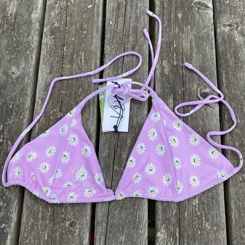 Daisy VDM the Label Marley Lilac  Print Bikini Swim Top. Size XXL. NWT