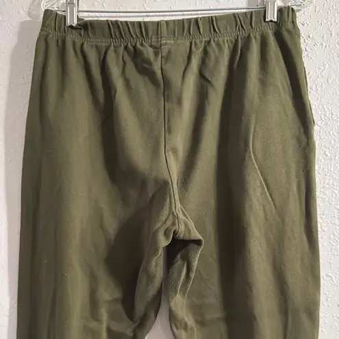 Basic Editions Olive Green Pants Comfortable Stylish with Pockets Size M