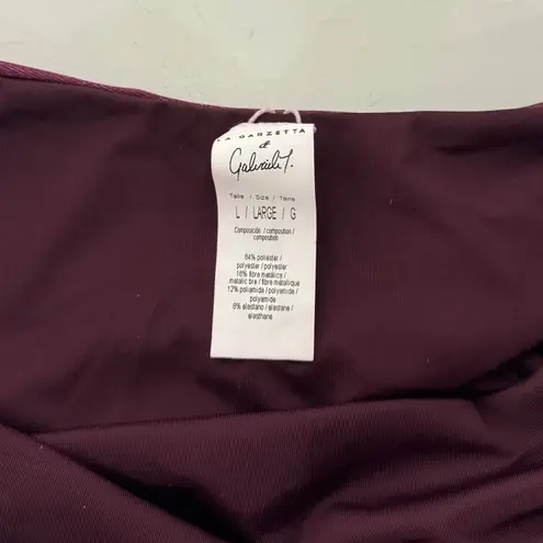 Arena NWT The Garzetta Side Cutout One Piece Bikini Burgundy Women's Size Large