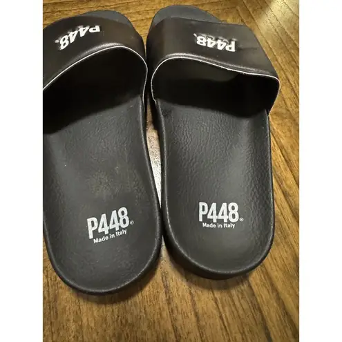 P448 Super Water Resistant Slide Sandal Women's Size 38 US 7.5 Black Italy