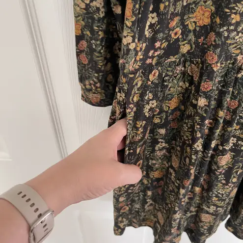 Peruvian Connection Alpine Flower Tunic in Black