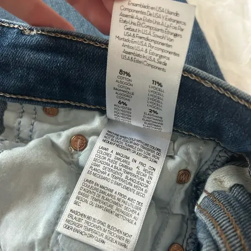 Mother The Insider Crop Step Fray Flared Jeans Size 27