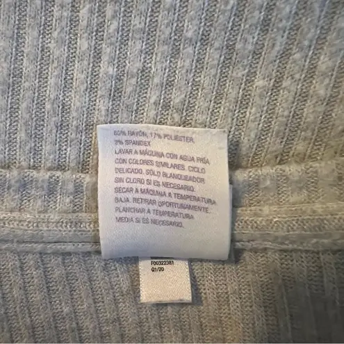 Stars Above Gray Ribbed Cut Out Tank Top size XL