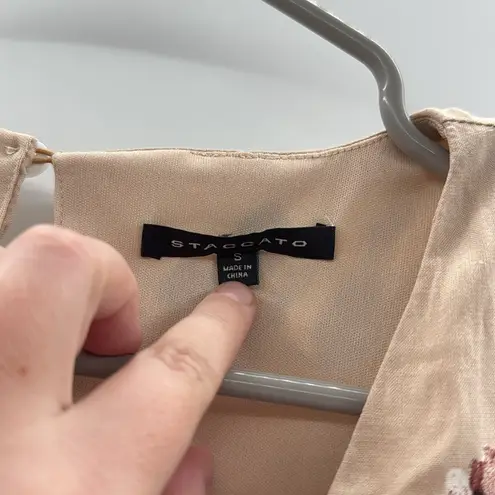 Staccato Floral Wrap Romper Women’s Size Small Sleeveless Summer Casual