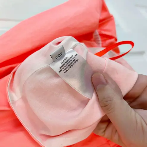 Tanya Taylor Caroline Cold-Shoulder Peplum Top in Melon