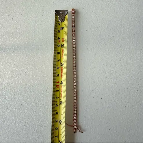 Giani Bernini Rose Gold over Sterling Silver tennis bracelet with Cubic Zirconia