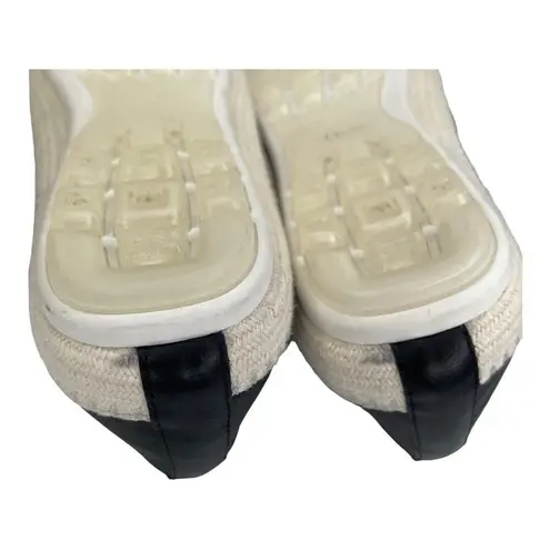 Blondo Bella Leather Espadrille Flats Women’s Size 9.5 Black Slip-On