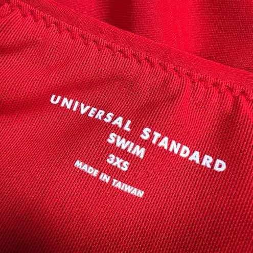 Universal Standard Womens Swim Bikini Bottom Red Size 3XS / 2-4 New