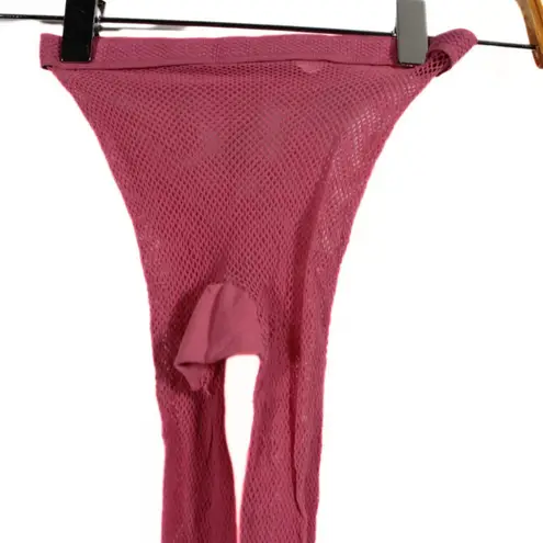 Vintage Y2K Bubblegum Pink Fishnet Tights – JCPenney, Made in Italy – One Size