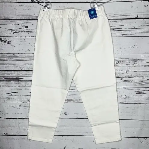 Soft Surroundings  NWT Size XL (18) White Denim Metro Crop Pull-On Legging Jeans