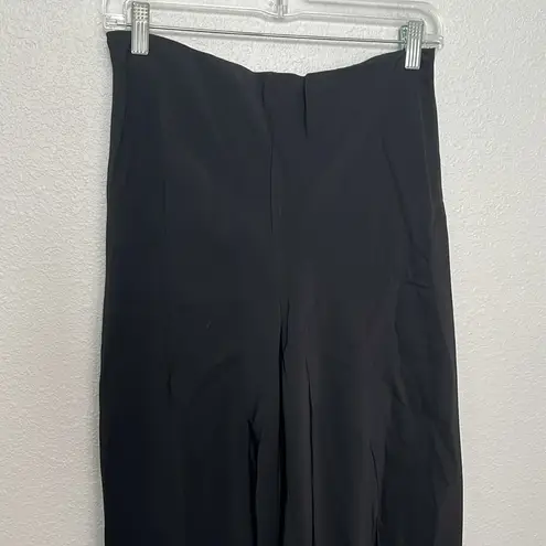 House of Harlow Pull On Cropped Wide Leg Black Pants Size 8