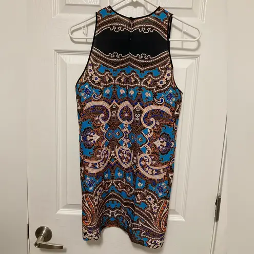 Clover Canyon Black & Blue Paisley Print Sleeveless Blouse