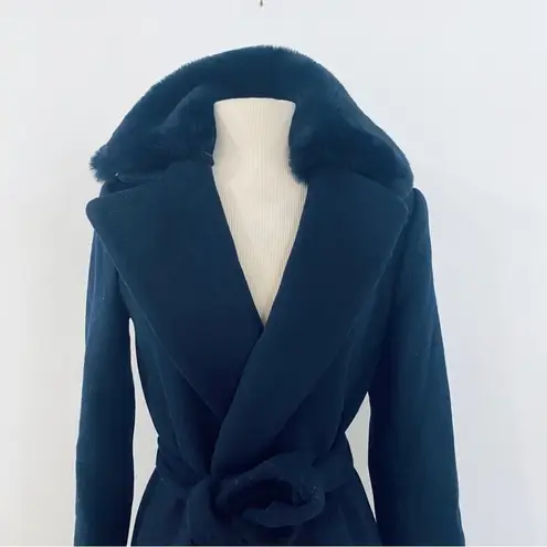 Club Monaco wool blend coat in dark Navy