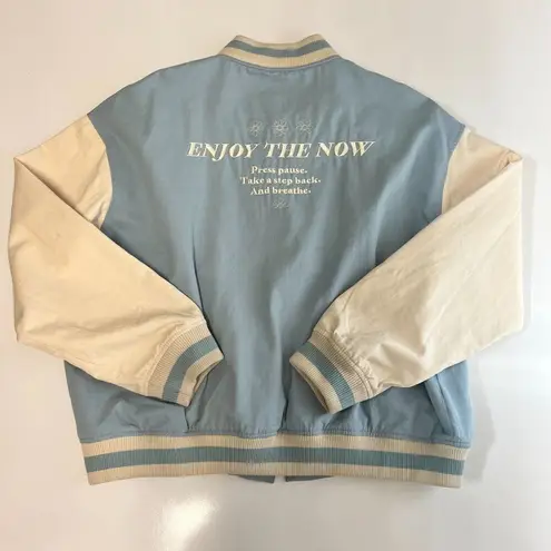 Princess Polly  Riley Oversized Bomber Jacket in Blue