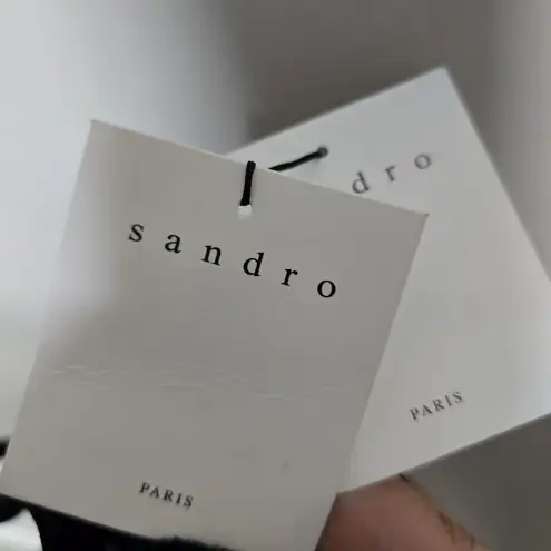 Sandro Paris Emilia Lace-Embroidered Straight-Leg Velour Jumpsuit US S/FR38 $445