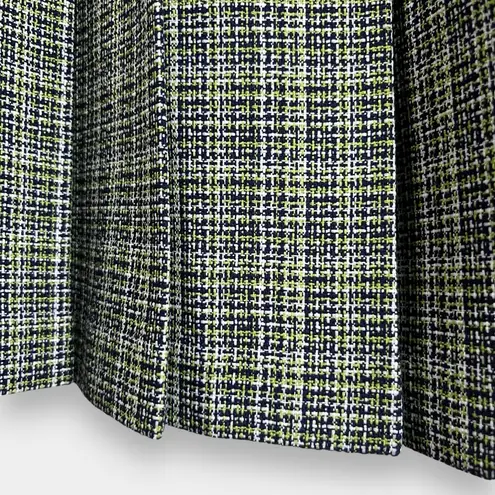 Vintage 18W J.G. HOOK 2 Piece Suit 80's | Jacket & Pleated Skirt Plaid Tweed Black