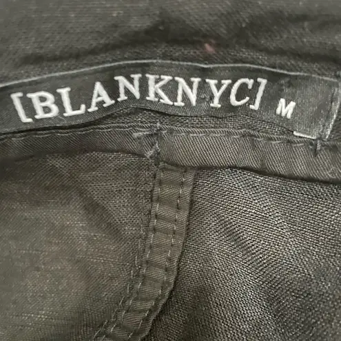 BLANK NYC NWT  drape front black coat / M