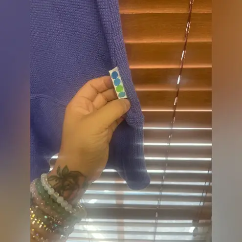 Seventeen Magazine vintage thermal cotton drop waist flounce skirt tennis dress Purple Size M