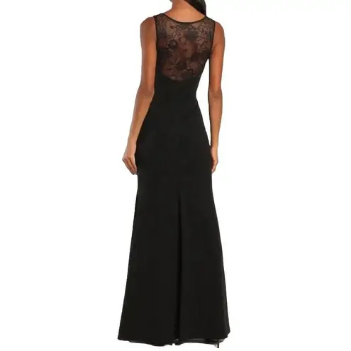 NWT Lulus True Passion Black Lace V Back Sleeveless Mermaid Maxi Dress Size 1X
