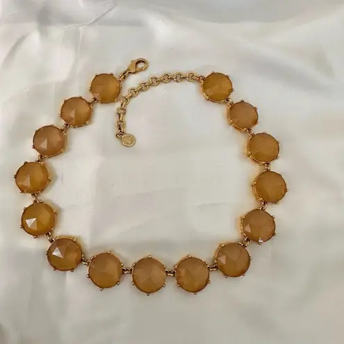 C Wonder yellow and gold tone link necklace