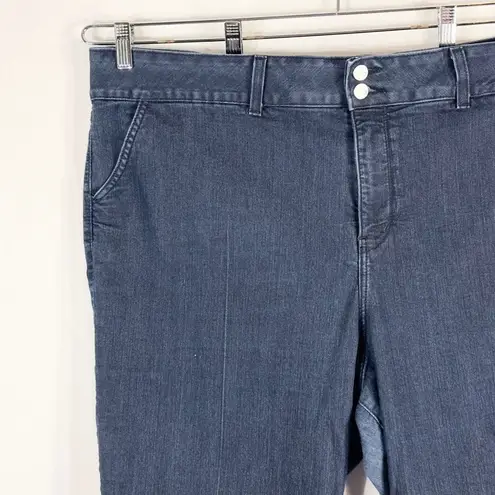 NYDJ Not Your Daughters Jeans Plus Size 24W Capri Crop Dark Blue High Rise 1486