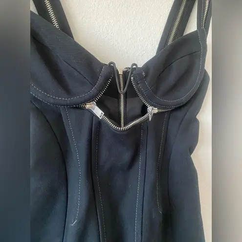 Dion Lee Zip Underwire Mini Dress Black Size 0