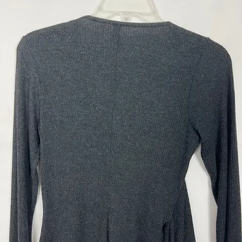 Rachel Pally Rachel Rally Modal Blend Ribbed True Wrap Sweater Size M
