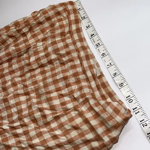 Rhodes California Vintage Gingham Checkered Pink Skirt Size M