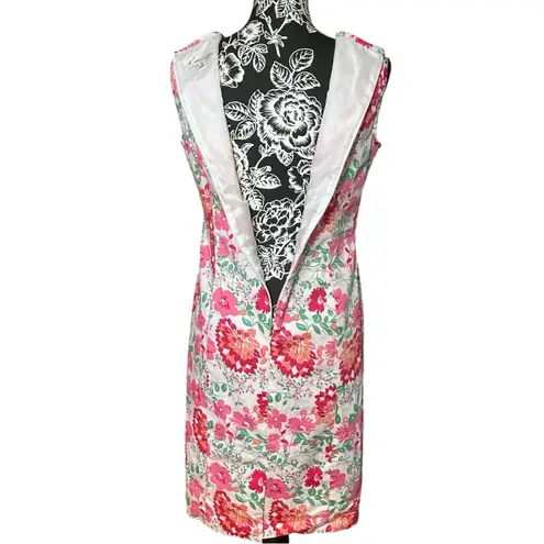 kim rogers Floral Button Detail Sleeveless Midi Dress