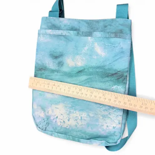 KAVU For Keeps Bag Vinyl Lining Adjustable Crossbody Strap Ocean Storm Colorway