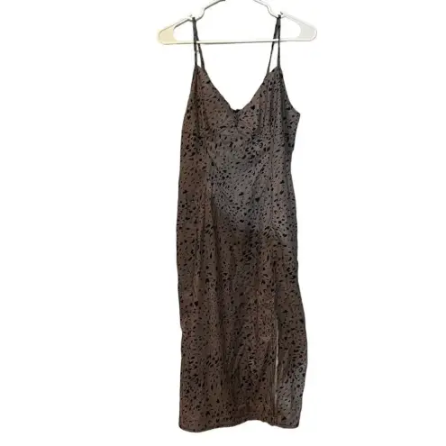SheIn  Cheetah Print Slip‎ Dress Size Small
