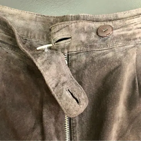 Siena Studio Vintage 80s 90s Suede Brown Pants Cocoa Chocolate Western size 10