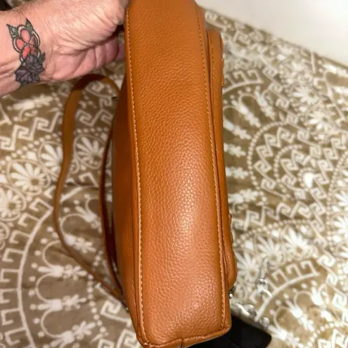 Roma  Leathers R or L Lock, 4 Keys Concealed Carry Crossbody - Tan