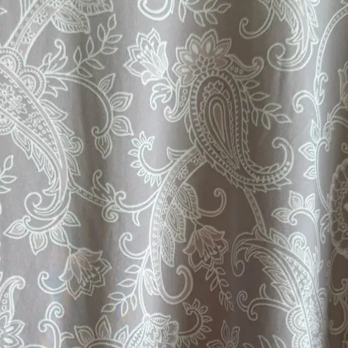 Romantic Boho Paisley Long Sleeve Blouse 3X Flowy Casual Top Soft Stretch Shirt Purple